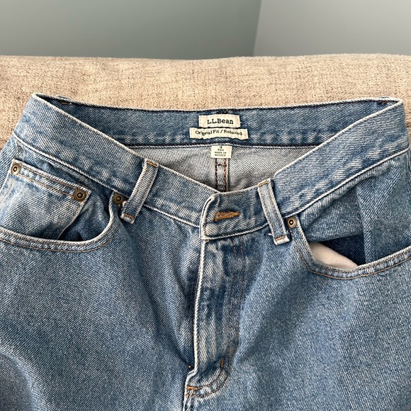 Vintage LL Bean Original Fit Relaxed Jeans-Sz 4-Cotton-Medium Wash-EUC - Picture 1 of 4